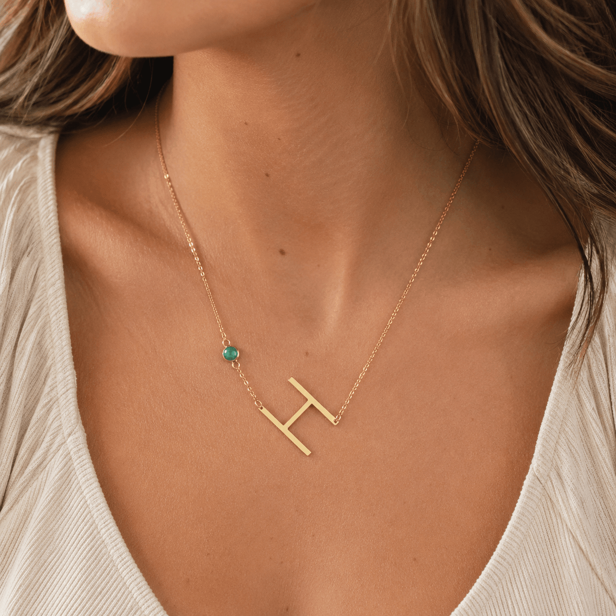 Bold Initial Necklace