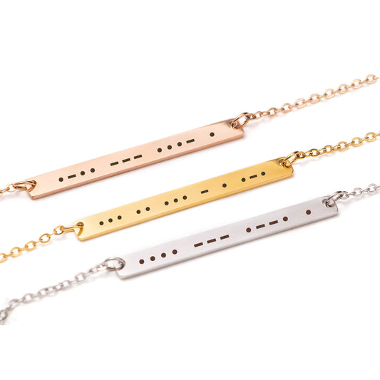 Morse Code Necklace