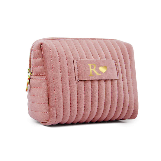 Personalized Velvet Makeup Bag