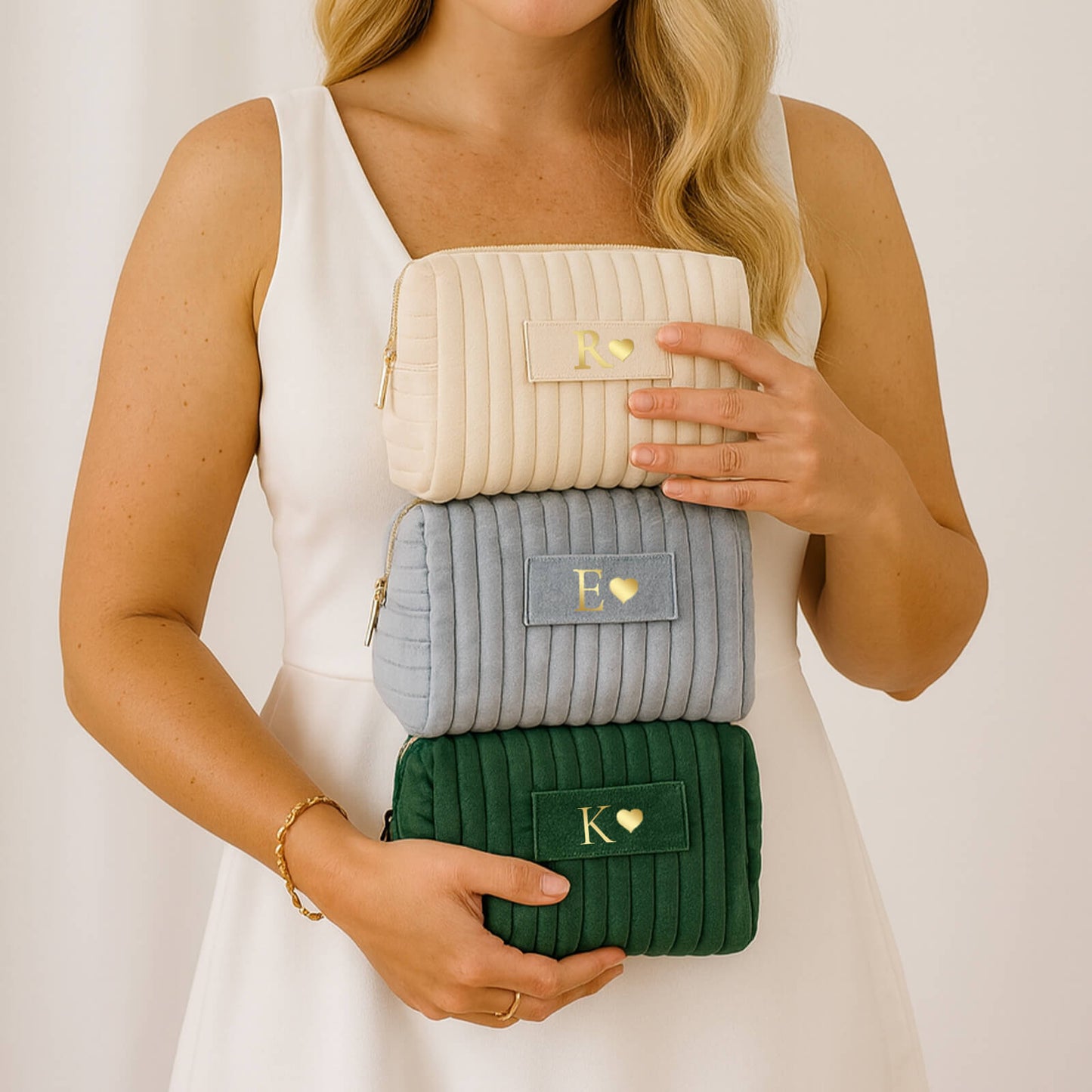 Personalized Velvet Makeup Bag