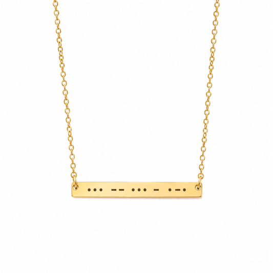 Morse Code Necklace