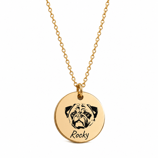 Custom Pet Portrait Necklace