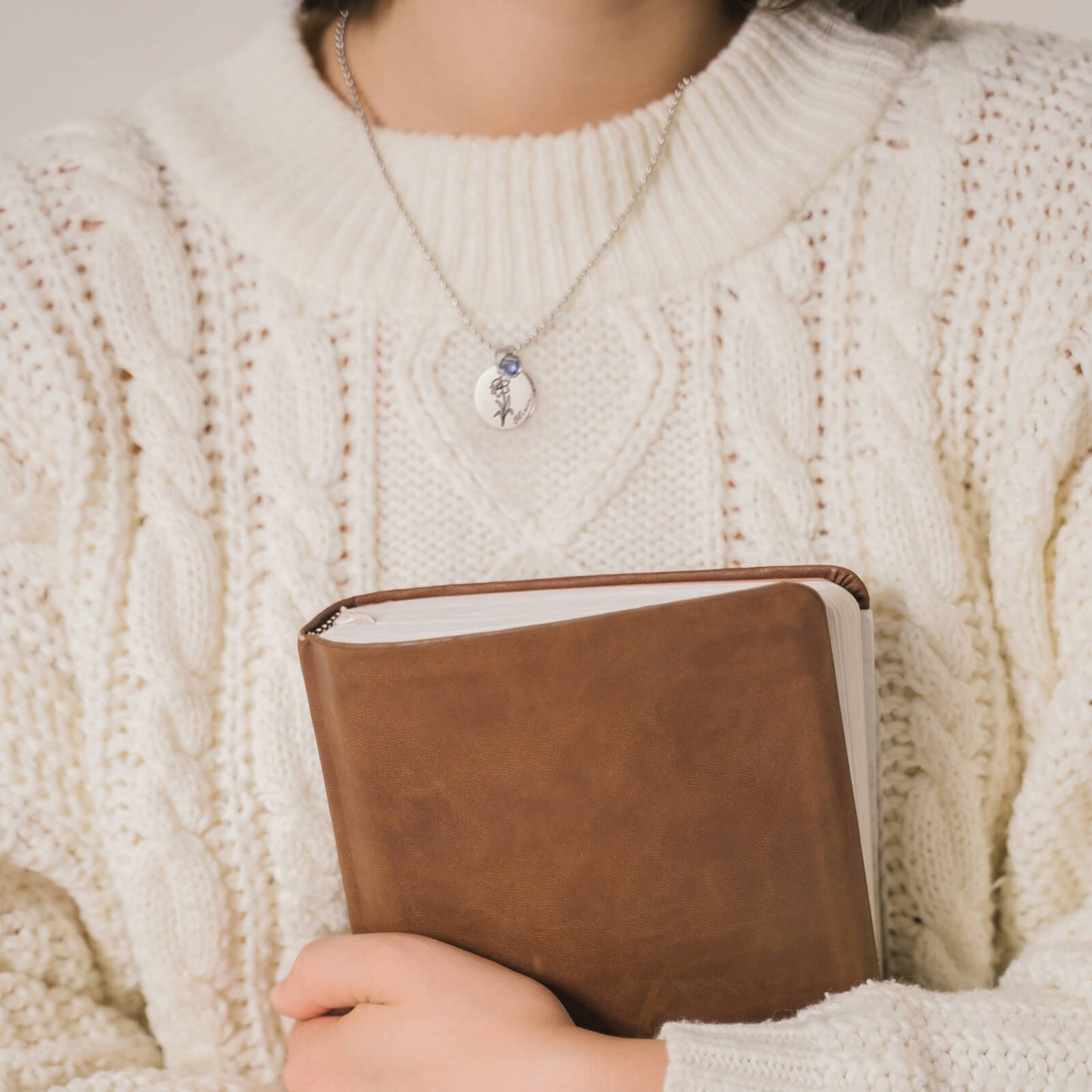 Birth Flower Name Necklace